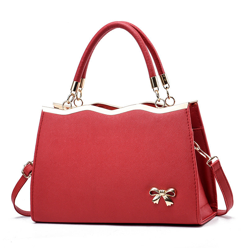 Luxurious Bowknot Leather Shoulder Bag