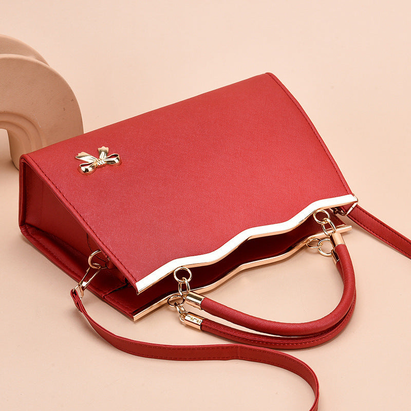 Luxurious Bowknot Leather Shoulder Bag